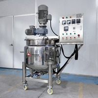 Machine de fabrication de liquide vaisselle à petite échelle avec mélangeur à pales et chauffage électrique