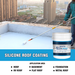 Revestimiento de Goma Líquida Elastomérica Blanca para Techos, Impermeable, 5 Galones, 100% Silicona, para Reparación de Fugas - Product Image 5