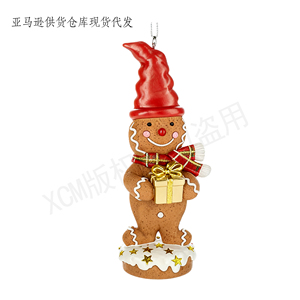 Adorable figurine <span class=keywords><strong>de</strong></span> hamster personnalisée en polyrésine - Portant un cœur - Bandana rouge imprimé, tenant une noix, excellent article <span class=keywords><strong>de</strong></span> décoration - Product Image 4
