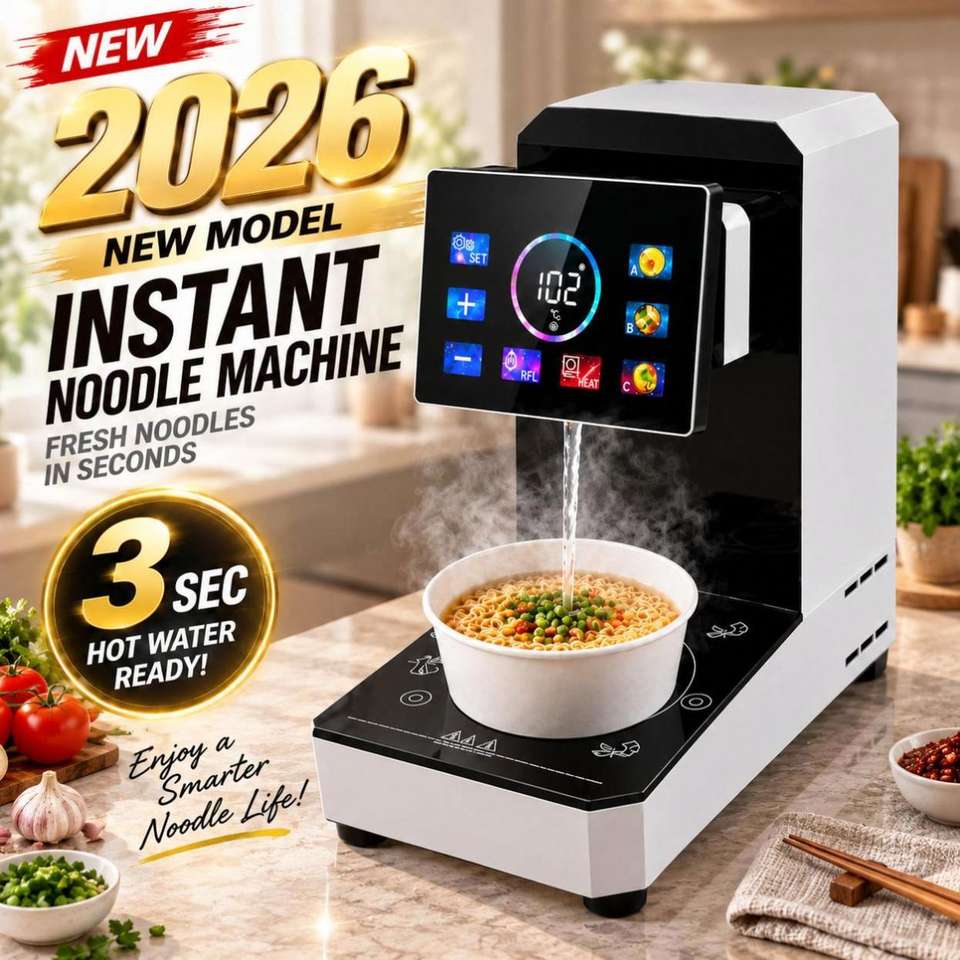 4 Head Countertop Electric Noodle Cooker Stainless Steel Temperature ...