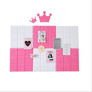 แผงผ้าสักหลาดอะคูสติกแผ่นติดผนังสัตว์เลี้ยงแบบมีกาวในตัวชิ้นส่วนขนสัตว์ตามสั่ง - Product Image 3