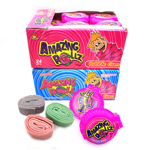 <span class=keywords><strong>Chicle</strong></span> de Burbuja Voluminosa para la Escuela, Goma de Mascar en Rollo, Venta al por Mayor de Fábrica - Product Image 1