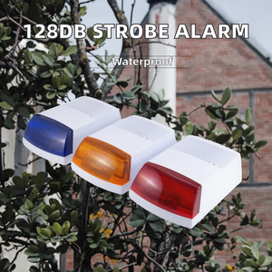 Sirène d'alarme stroboscopique <span class=keywords><strong>128</strong></span> décibels Connexion filaire Fréquence 135 fois/minute - Product Image 2