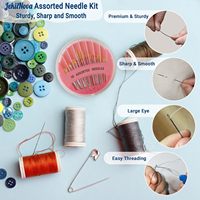 30 aiguilles à coudre à la main de qualité supérieure, tailles assorties, aiguilles à pointe large pour la couture, la réparation et la broderie