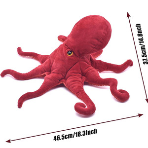 <span class=keywords><strong>Peluche</strong></span> Realistico di Polpo Gigante Rosso 7572, Morbido Giocattolo da Abbracciare, Regalo di Halloween per Bambini - Product Image 2