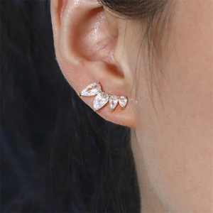 Lakol EP6053 Boucles d'oreilles à tige épaisse en zircon pour femmes et filles - Product Image 4