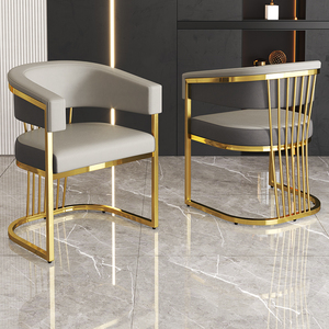 Chaise de salle à manger moderne de luxe, style européen, dossier haut, pour la maison, le bureau, le bar, les hôtels, les cafés, les salons, les cafés - Product Image 3