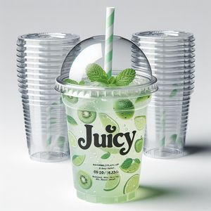 Custom Printed Juice Milk Tea <b>Cup</b> 12oz 16oz 20oz 24oz Pp Pet Transparent Disposable Clear <b>Plastic</b> <b>Cup</b> - Product Image 4