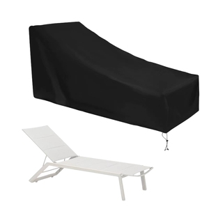 <span class=keywords><strong>Housse</strong></span> de <span class=keywords><strong>chaise</strong></span> <span class=keywords><strong>longue</strong></span> de patio en polyester 420D imperméable <span class=keywords><strong>pour</strong></span> l'extérieur, résistante aux UV, housses de meubles de patio - Product Image 4