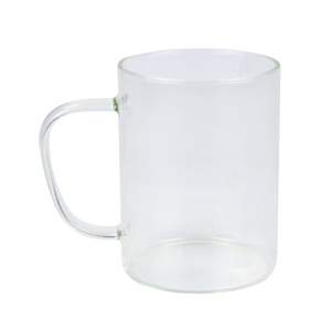 Tasse en verre imprimé avec Logo personnalisé, pour le café au lait, le thé ou le lait, avec poignée, bonne qualité, vente en gros, 1 unité - Product Image 1