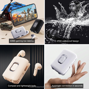 Tai nghe không dây đôi âm thanh nổi J15 HiFi Tai nghe không dây độ trễ thấp 40ms với chế độ chơi nhạc và chống nước IPX5 - Product Image 6