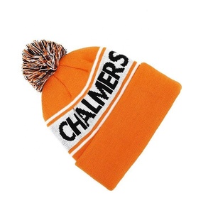 Berretto Invernale da Rugby con Pompon, Unisex, in Acrilico Jacquard, Personalizzabile, con Risvolto, Lavorato a Maglia, a Righe - Product Image 6