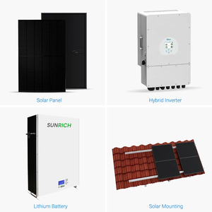 ระบบพลังงานแสงอาทิตย์แบบประหยัดพลังงาน 6KW 8KW 10KW 15KW 20KW ชุดอุปกรณ์ครบชุด ระบบไฮบริดกริดพร้อมระบบกักเก็บพลังงานแสงอาทิตย์ SR-10000 5kw 10kw - Product Image 2