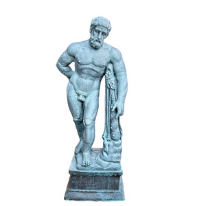 Decoración de Jardín, Escultura de Metal del Famoso Dios Griego Hércules Luchando Contra la Serpiente, Estatua de Bronce de Hombre Desnudo y Serpiente - Product Image 5