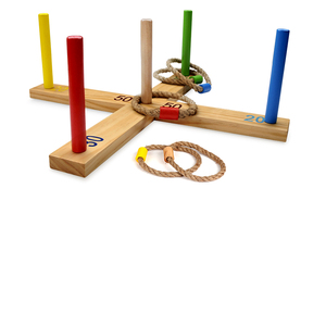 <span class=keywords><strong>Jeu</strong></span> de plein air <span class=keywords><strong>en</strong></span> <span class=keywords><strong>bois</strong></span> pour enfants, lancer d'anneaux, jeux de jardin pour adultes et familles - Product Image 2