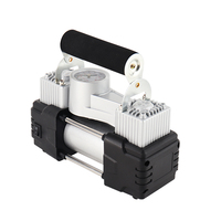 Gonfleur de pneus portable de haute qualité à double cylindre avec moniteur de pression des pneus pour voiture, vélo, moto