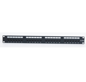 Panneau de brassage CAT6 UTP 24 ports RJ45 double IDC 19 pouces pour montage en rack, 100 % testé professionnellement <span class=keywords><strong>T568A</strong></span>/<span class=keywords><strong>B</strong></span>, plus de 1000 cycles de couplage - Product Image 1