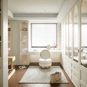 Solid Wood <b>Light</b> Luxury Customized Freestanding Eco-Friendly Durable Whole House Wardrobe LED Lighting for Bedroom Entrance Shoe - Product Image 1