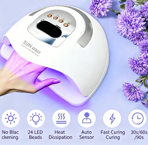 Lampe à ongles UV LED Modèle X23, 81 perles LED, haute puissance, anti-brûlure, séchage rapide du vernis gel, séchoir à ongles, lumière de manucure, direct usine - Product Image 2