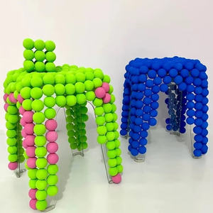 Boules de mousse Eps recouvertes de feutre de laine imperméables pour le bricolage et les ornements de Noël - Product Image 1