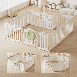 Corralito Plegable para Bebés con Tapete de Juego, Barrera de Seguridad para Niños Pequeños, Uso Doméstico Portátil y Seguro - Product Image 4