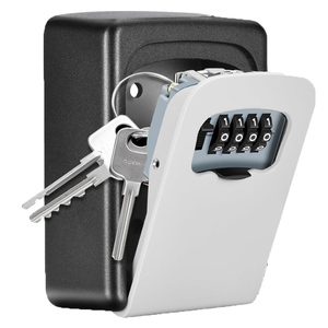 <span class=keywords><strong>Caja</strong></span> de Seguridad para <span class=keywords><strong>Llaves</strong></span> de Pared, <span class=keywords><strong>Caja</strong></span> de Seguridad con Combinación de 4 Dígitos para Exteriores, Capacidad para 5 <span class=keywords><strong>Llaves</strong></span>, <span class=keywords><strong>Caja</strong></span> de Seguridad para Almacenamiento de <span class=keywords><strong>Llaves</strong></span> - Product Image 1