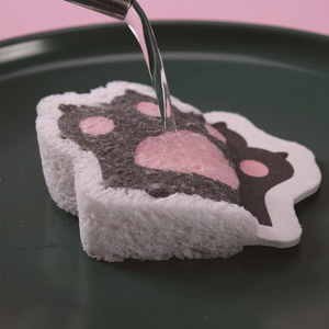 New Trendy Natural Wood Pulp Cellulose Sponge Customized Printing Cartoon Shape Cute Compressed <b>Kitchen</b> Cellulose Sponge - Product Image 3