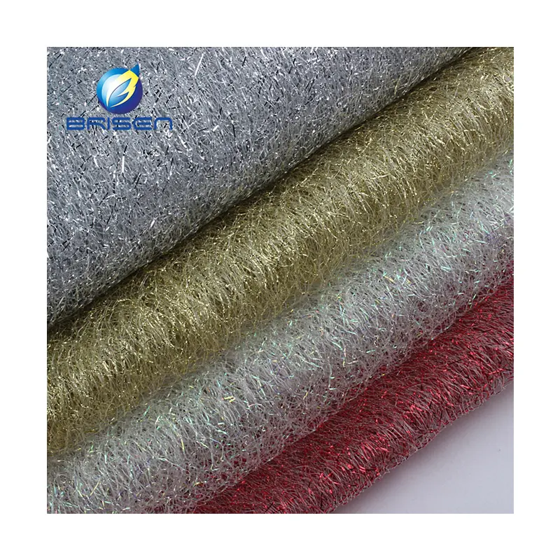 Hoge Kwaliteit Bruiloft Aangepaste Brede Decoratie Glitter Sparkle Tule Stof Voor Bruiloft