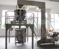 Large Vertical Popcorn Potato Chips Biscuit Candy Sugar Rice Beans Granule Pillow Bag Gusset Stand Bag Packing Machine