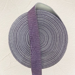Vente en gros de bande élastique pliante en nylon et élasthanne de haute qualité, couleur unie noir et blanc, 5/8" (15 mm), pour sous-vêtements, soutien-gorge, vêtements - Product Image 3