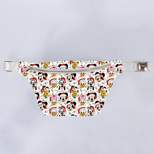 Custom Printed Pattern <b>Pillow</b> <b>Shape</b> Nylon Zipper Closure Waterproof Unisex Bum Bag Christmas Lights Very Merry Theme Outdoor Use - Product Image 1