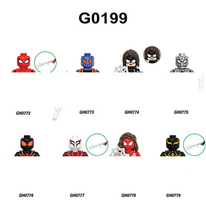 Figurines d'action et modèles de puzzle en blocs de construction en acier, thème Batman et Spider-Man, avec motifs de dessins animés, figurines de collection, ornements et cadeaux - Product Image 5