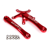Pédalier de vélo pliable en alliage d'aluminium CNC, manivelle Ultra léger, trou carré, 170MM, 130BCD, chaîne LP, à faire soi-même