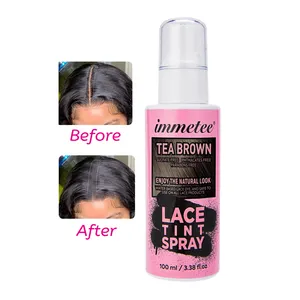 OEM Lace Tint Spray Private Label 7 Cor Linha Fina E Couro cabeludo Instant Concealer Lace Tint Spray PARA peruca desgaste