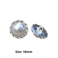 Boutons en alliage de zinc plaqué avec perles de cristal et strass, boutons de luxe écologiques pour la couture de vêtements, boutons à tige