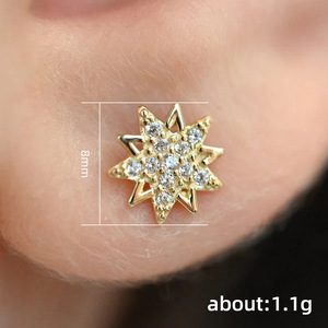 Orecchini a Stella Irregolare per Donne, Gioielli per Orecchie in Stile Vintage alla Moda - Product Image 5