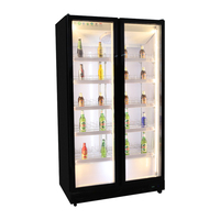 Réfrigérateur commercial d'affichage de supermarché simple Double trois portes en verre réfrigérateur à bière boisson boisson refroidisseur congélateur et refroidisseur
