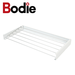 <span class=keywords><strong>Toallero</strong></span> Plegable de Pared de Alta Calidad, Material de Acero al Carbono Blanco y Negro <span class=keywords><strong>con</strong></span> Tubo de Aluminio, para Secar Ropa - Product Image 1