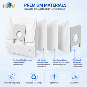 Sac à poussière non tissé compatible avec l'aspirateur robot <span class=keywords><strong>Roidmi</strong></span> <span class=keywords><strong>EVA</strong></span> SDJ06RM - Product Image 3