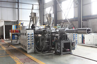 Máquina de fabricación de tubos de drenaje corrugado de doble pared de 200-800MM, extrusora de plástico Vertical para cojinete de bomba de tornillo PE/PP HDPE PLC