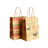 Sacs cadeaux en papier kraft écologique imprimés personnalisés avec poignée durable pour emballer des bougies ou d'autres articles
