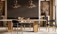 Fauteuil de salle à manger personnalisé en bois massif, éco-responsable et durable, style campagnard américain moderne, en chêne blanc et tissu en lin, pour la maison, le bureau ou l'hôtel