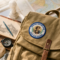 Écusson tissé personnalisé avec logo de club culturel et historique pour vêtements de boutique et accessoires de sacs