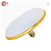 18w 24w 30w 36W Lampu LED Bulat Kuning Emas untuk Ruang Tamu, Dapur, Rumah, E27, Kecerahan Tinggi, RGB, PIR, Dapat Diredupkan, 12v 24v