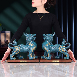 Figura de cobre World Pixiu 228 hecha a mano para decoración del hogar, oficina, sala de estar, regalo - Product Image 4