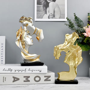 Estatua de Resina Fundida a Mano de Hombre y Mujer Besándose, Escultura Decorativa para Decoración del Hogar, Sala de Estar, Dormitorio - Product Image 5