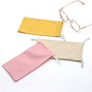 Zonnebril Tas Custom Print Logo Brillen Goedkope Zonnebril Zachte Doek Stof Microfiber Pouch Verpakking - Product Image 5