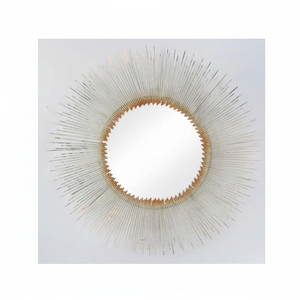 Prix le plus bas beau mur monté bureau et décoration de la maison dernière arrivée miroir mural à cadre métallique - Product Image 1