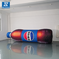 Modèle de bouteille de boisson gonflable simulée sur mesure pour la promotion de marque, publicité d'événements en plein air, accessoire publicitaire