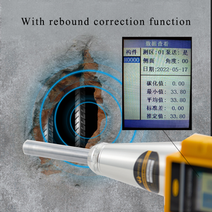 Q31 고품질 전자 콘크리트 반동 해머 디지털 경도계 LCD 디스플레이 콘크리트 강도 측정용 1년 IP55 보호 기능 - Product Image 2